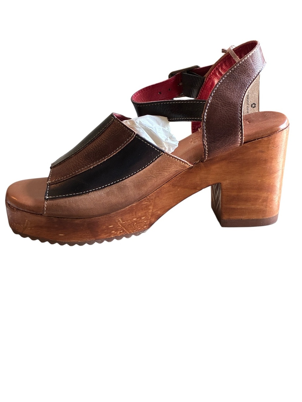 Bed|Stu Jetsetter Cold Brew Rustic Leather Platform Sandals Size 7 NWT - Picture 5 of 10